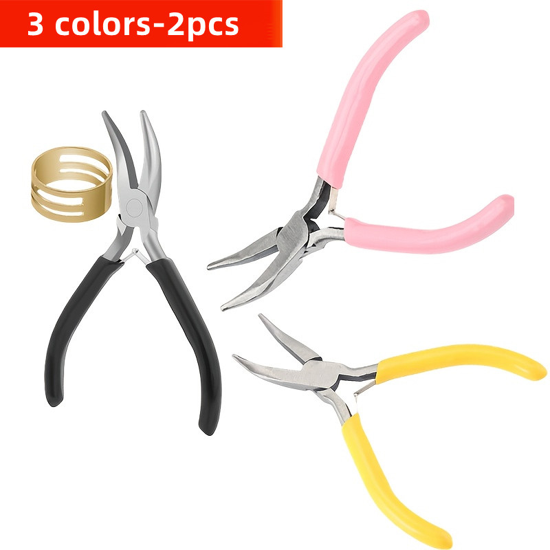 2pcs Curved Mouth Pliers Pink/ - Jewelry Plier Set ulasan dan harga