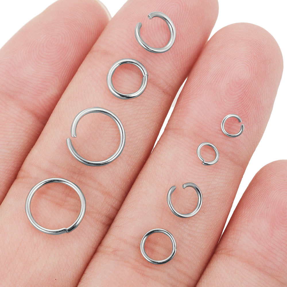 1200pcs Stainless Steel Jump R - Jewelry Making Closed Jump Rings ulasan dan harga