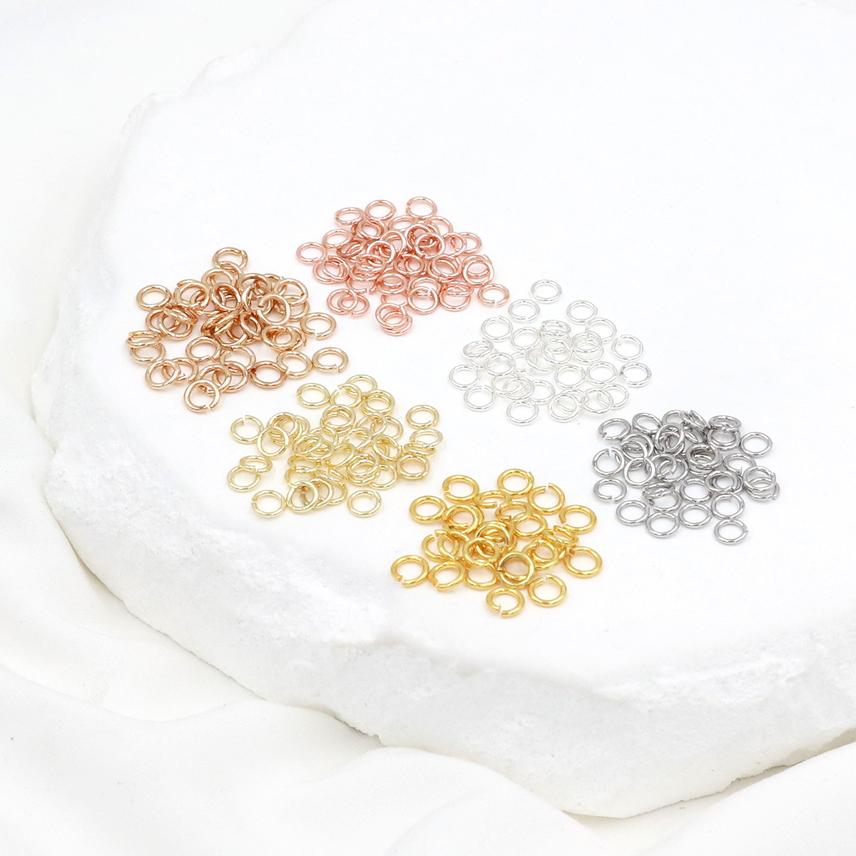 A Pack 925 Silver Open Jump Ri - Jewelry Making Closed Jump Rings ulasan dan harga