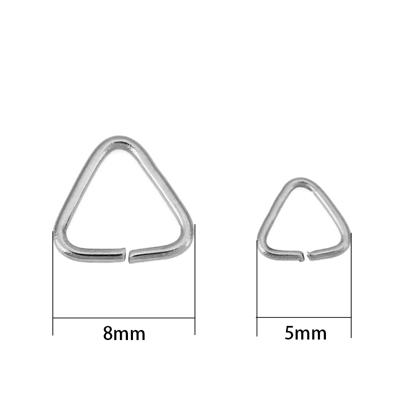 50pcs 5mm 8mm Stainless Steel  - Jewelry Making Closed Jump Rings ulasan dan harga