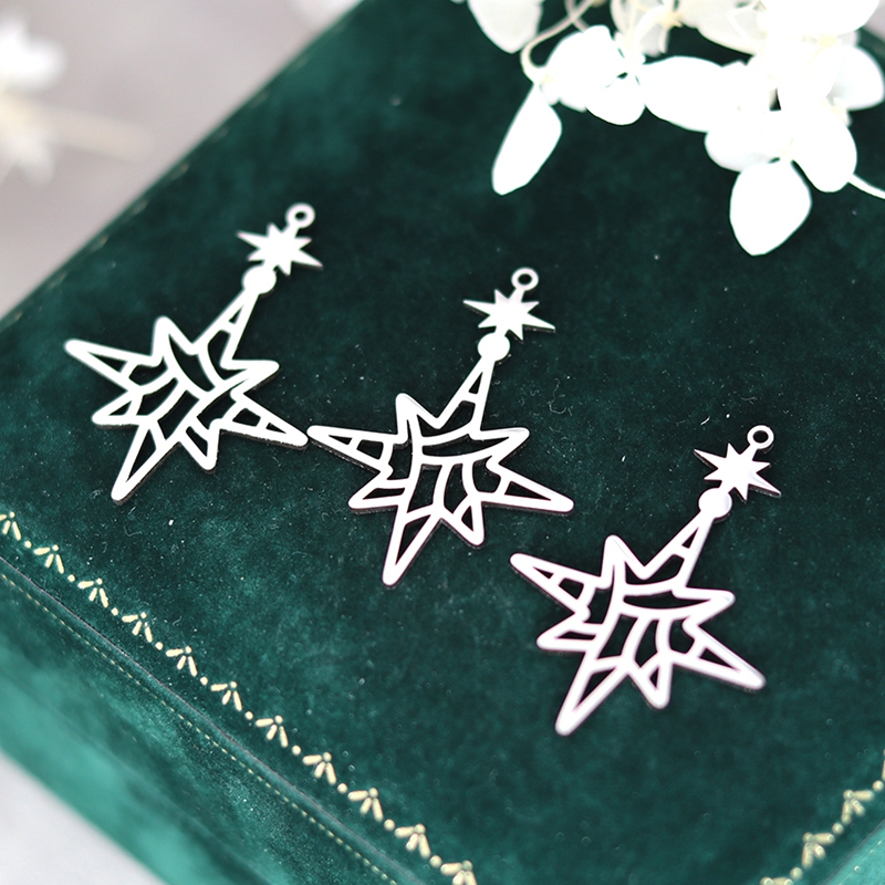 3pcs Guide Pole Star Charms Si - Jewelry Making Guide ulasan dan harga