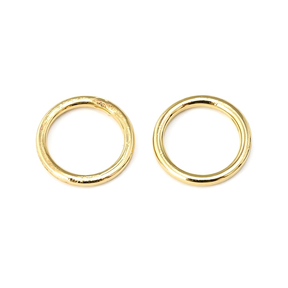 4~14.5MM 18K Gold Color Brass  - Jewelry Making Closed Jump Rings ulasan dan harga