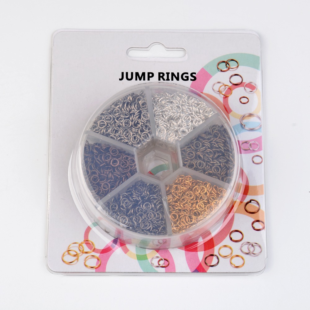 1 Box Iron Jump Rings Open/Clo - Jewelry Making Closed Jump Rings ulasan dan harga