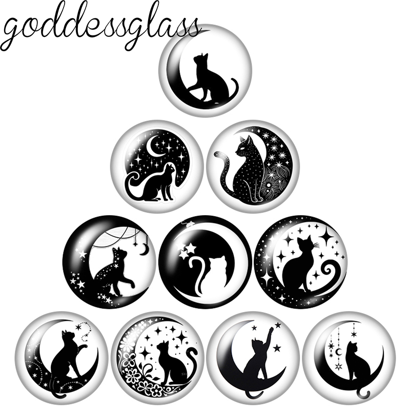Moon&Star Black Cat Cute Drawi - Jewelry Making Drawing ulasan dan harga