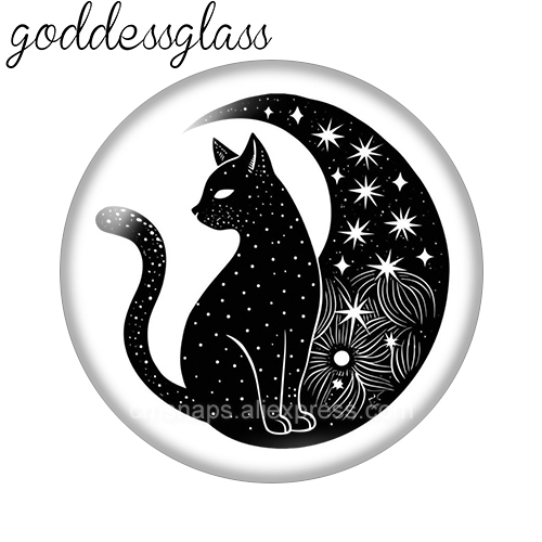 Moon&Star Black Cat Cute Drawi - Jewelry Making Drawing ulasan dan harga