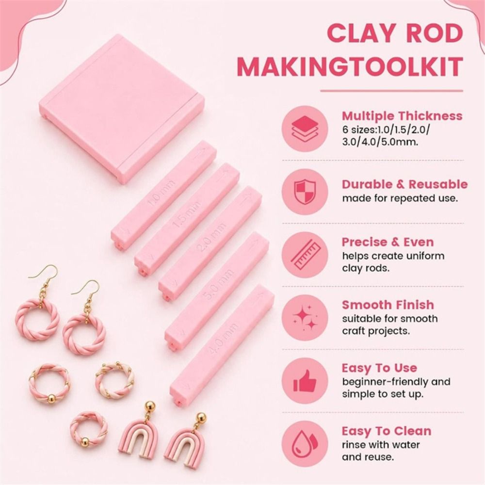 Plastic Clay Roller Guide Roll - Jewelry Making Guide ulasan dan harga