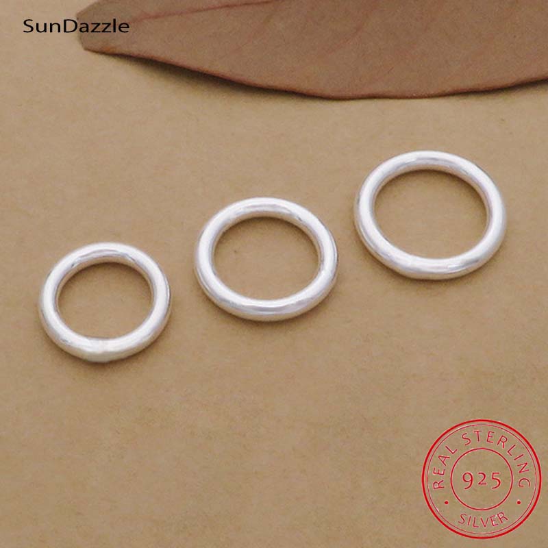 10pcs Genuine Real Pure Solid  - Jewelry Making Closed Jump Rings ulasan dan harga