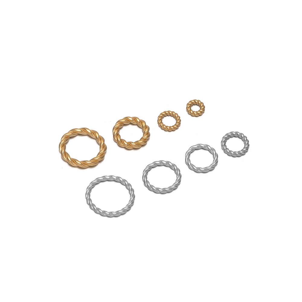 20-50pcs 18K Gold Stainless St - Jewelry Making Closed Jump Rings ulasan dan harga