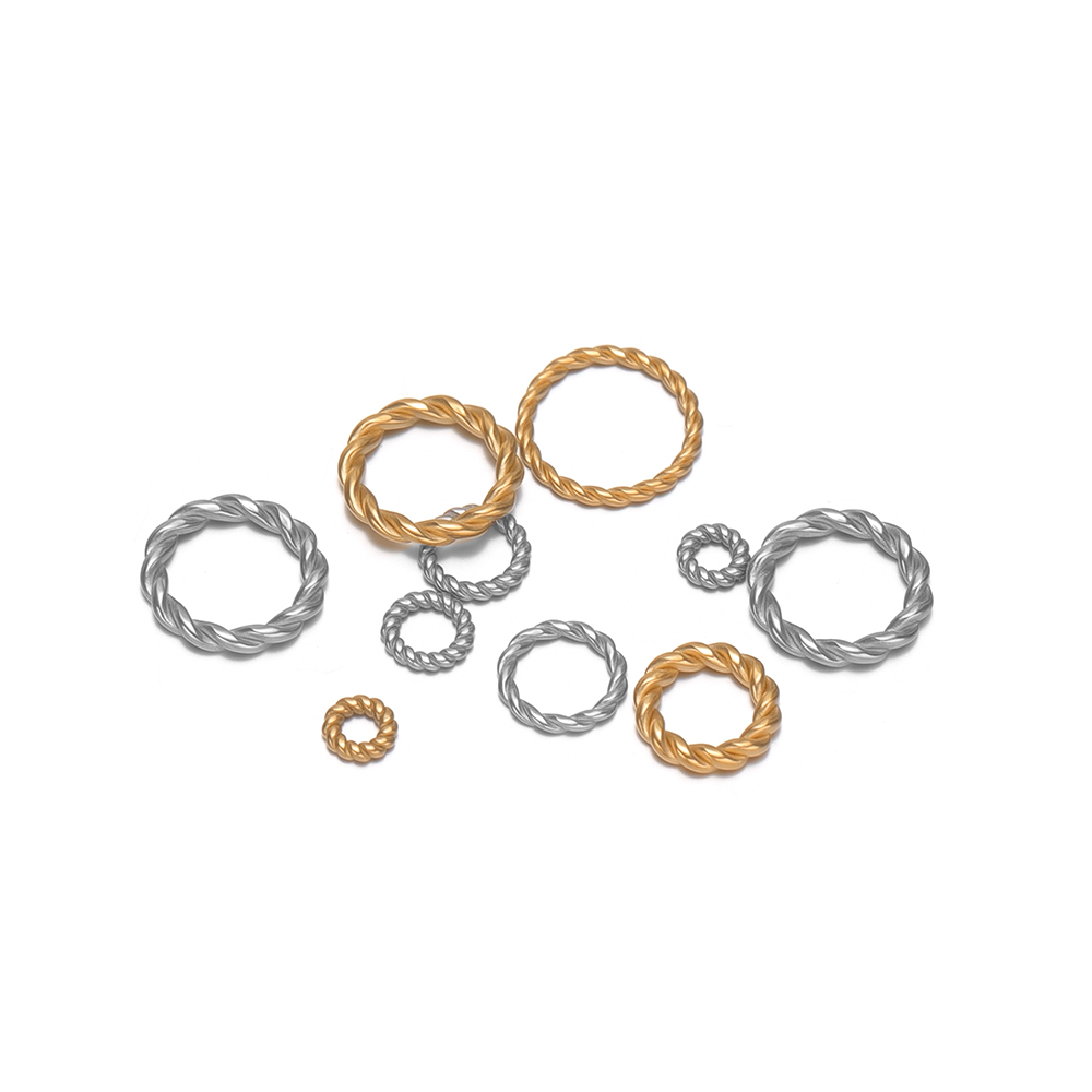 20-50pcs 18K Gold Stainless St - Jewelry Making Closed Jump Rings ulasan dan harga