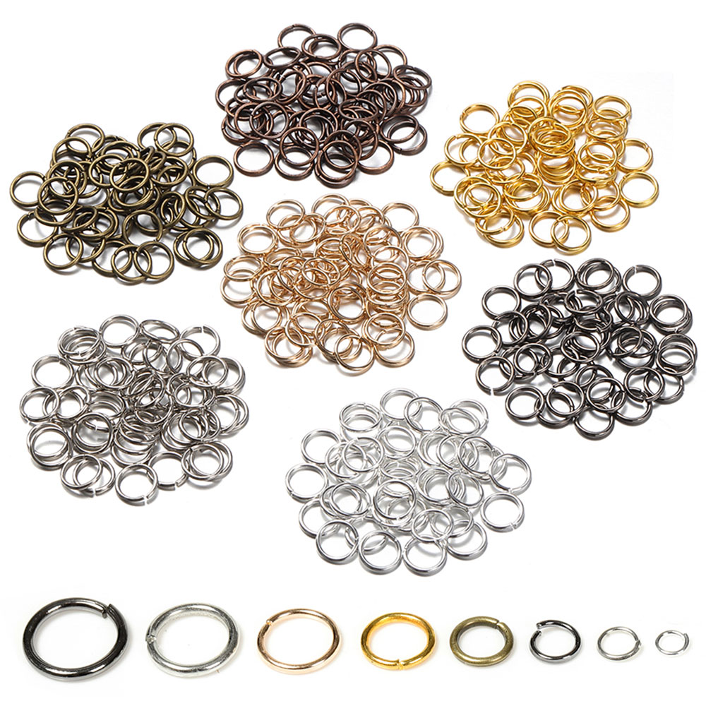 200pcs 3/4/5/6/7/8/10/12mm Met - Jewelry Making Closed Jump Rings ulasan dan harga