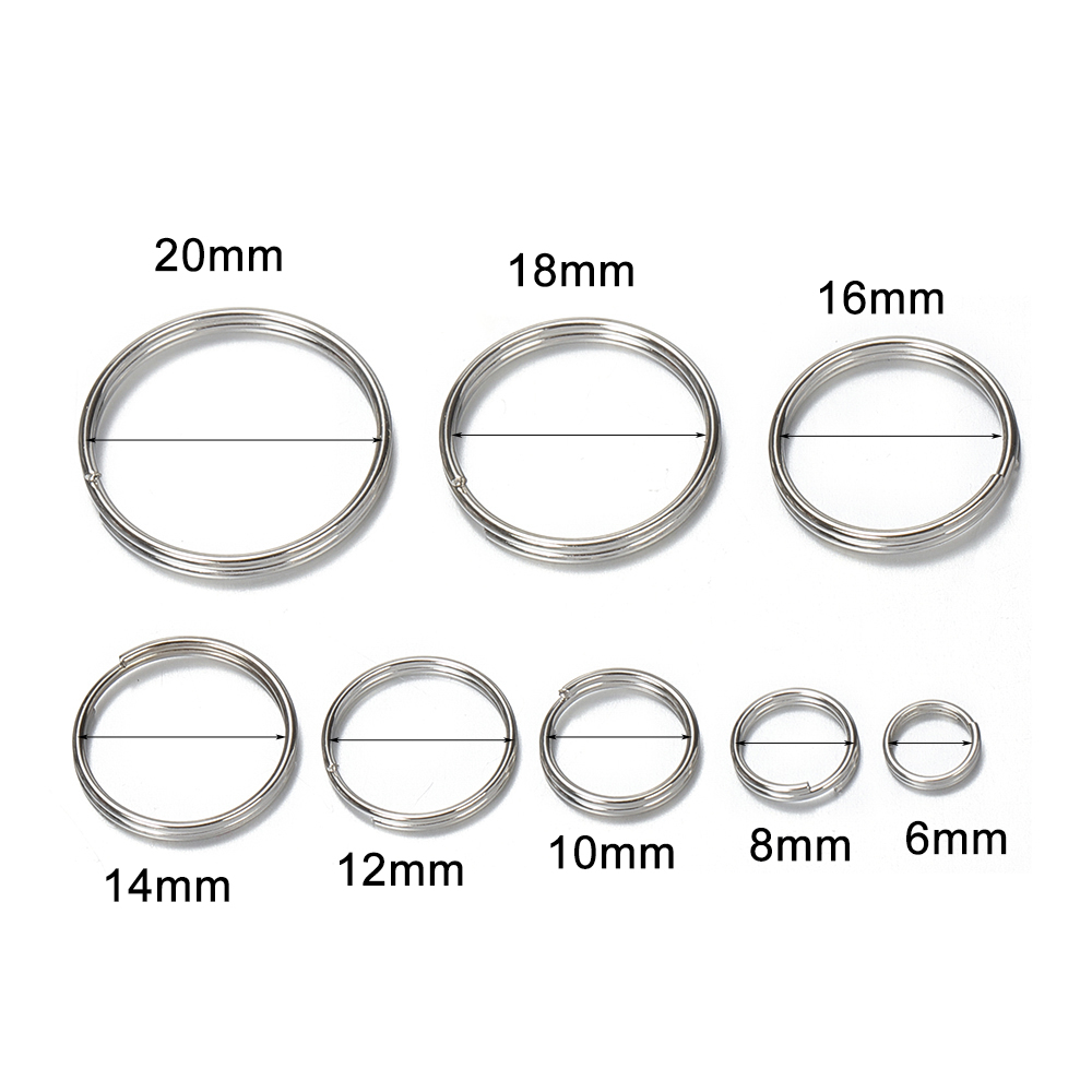 50pcs 6/8/10/12/14/16/18/20mm  - Jewelry Making Closed Jump Rings ulasan dan harga