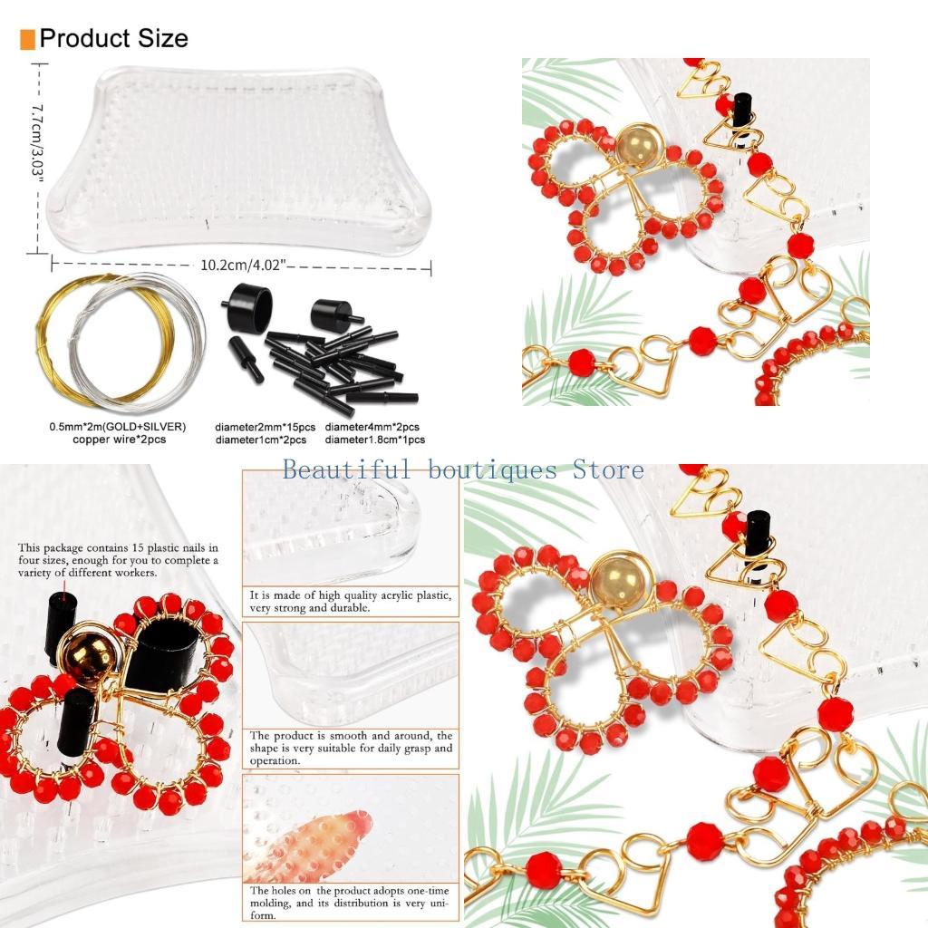U4LF Wire Beading Jig Wire Sha - Wire Jewelry Making Jig ulasan dan harga