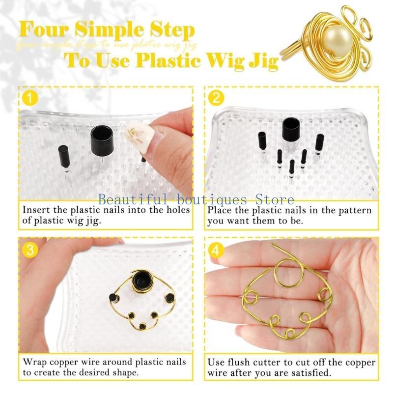 U4LF Wire Beading Jig Wire Sha - Wire Jewelry Making Jig ulasan dan harga