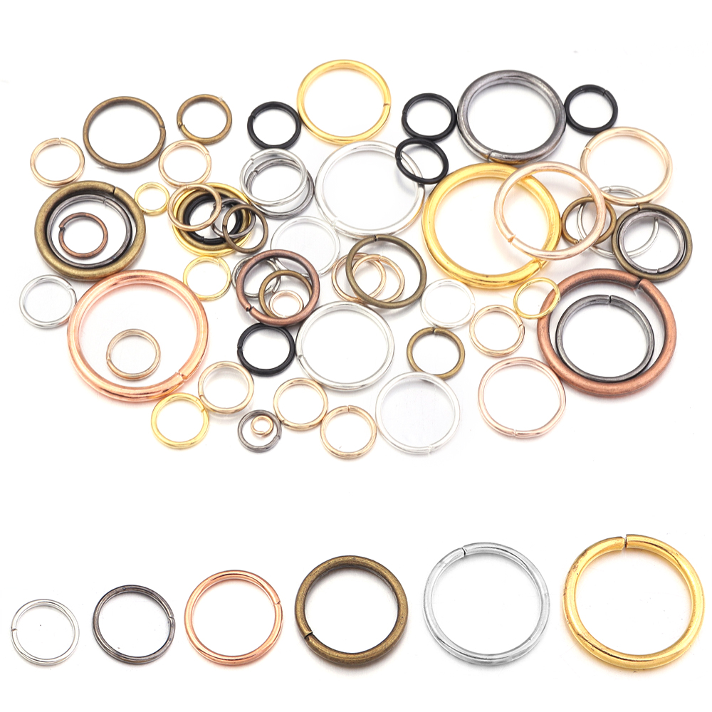 50-200Pcs/Lot 3-20mm Single Lo - Jewelry Making Closed Jump Rings ulasan dan harga