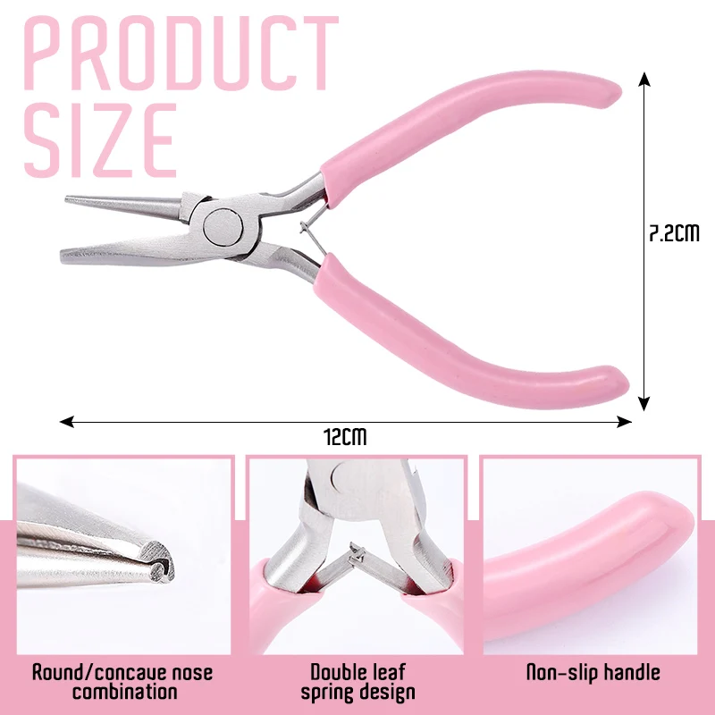 1Pcs Pink Wire Bending Tools R - Jewelry Making Loop Pliers ulasan dan harga