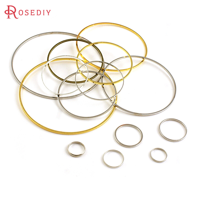Diameter 8MM to 80MM Round Bra - Jewelry Making Closed Jump Rings ulasan dan harga