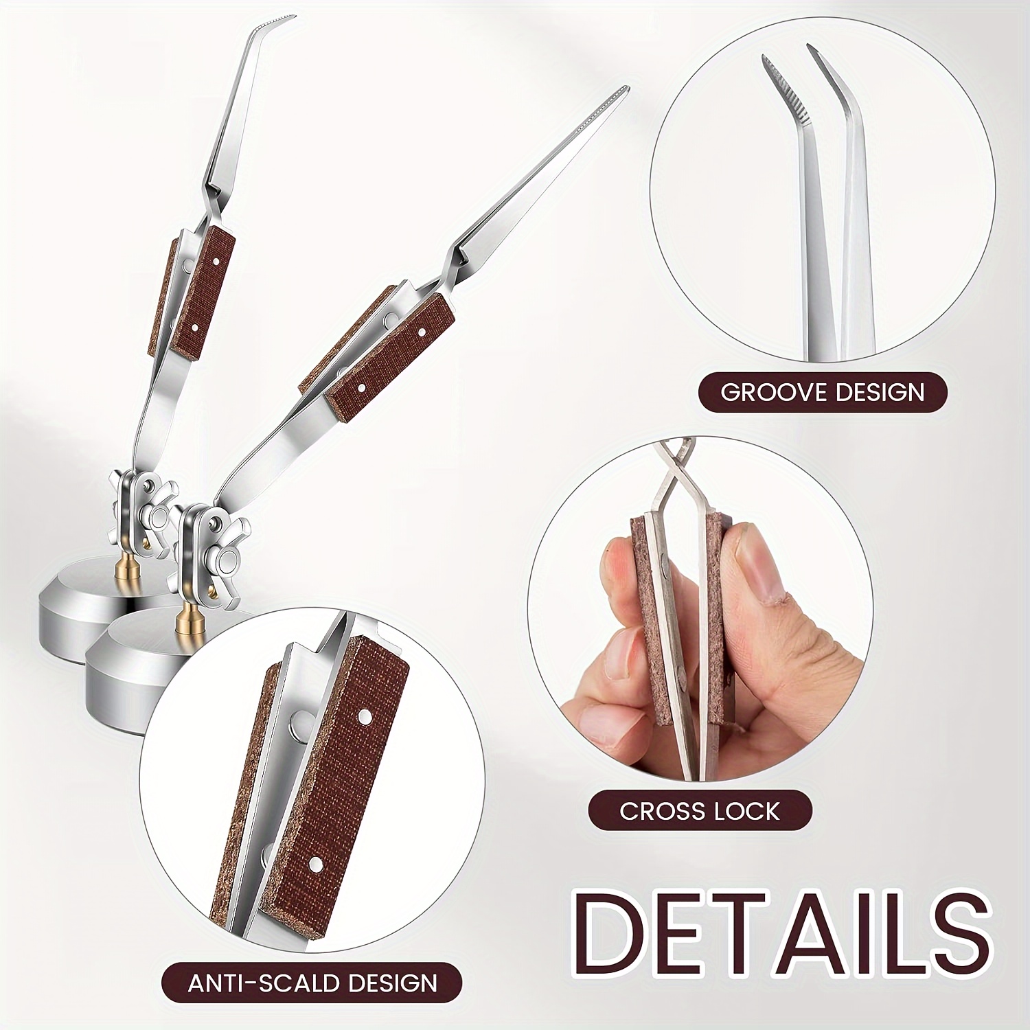 Cross Lock Soldering Tweezers  - Jewelry Plier Set ulasan dan harga